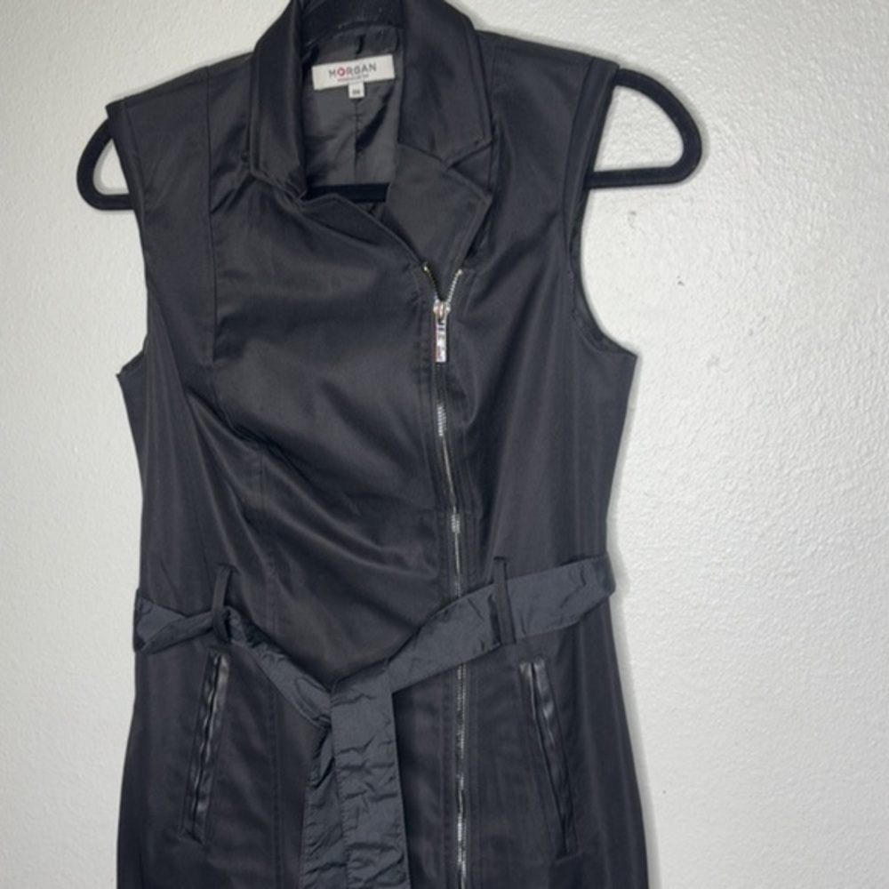 Morgan De Toi Black Women's Dress Zipped fitted Sz 4